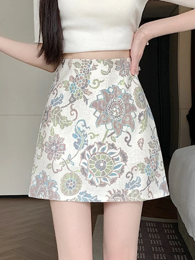 SMTHMA New Fashion Chinese Style Jacquard Flower Design Runway Skirt Women's Summer Slimming High Waist Short Skirt
SMTHMA New Fashion Chinese Style Jacquard Flower Design Runway Skirt Women's Summer Slimming High Waist Short Skirt