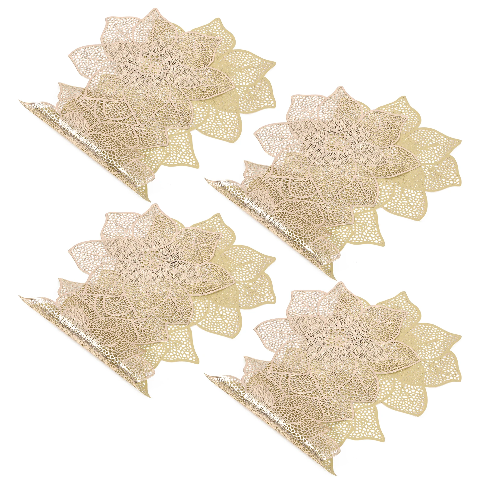 4pcs Heat-Resistant Placemat Anti-Slip Decorative Flower Shape Dining Mat Wear-Resistant Table Mat For Home Café Restaurant
4pcs Heat-Resistant Placemat Anti-Slip Decorative Flower Shape Dining Mat Wear-Resistant Table Mat For Home Café Restaurant