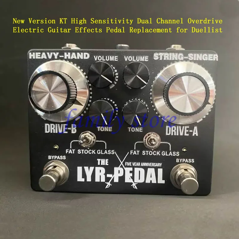 9-18V Electric Guitar Effects Pedal,KT High Sensitivity Dual Channel Overdrive distortion effect
9-18V Electric Guitar Effects Pedal,KT High Sensitivity Dual Channel Overdrive distortion effect