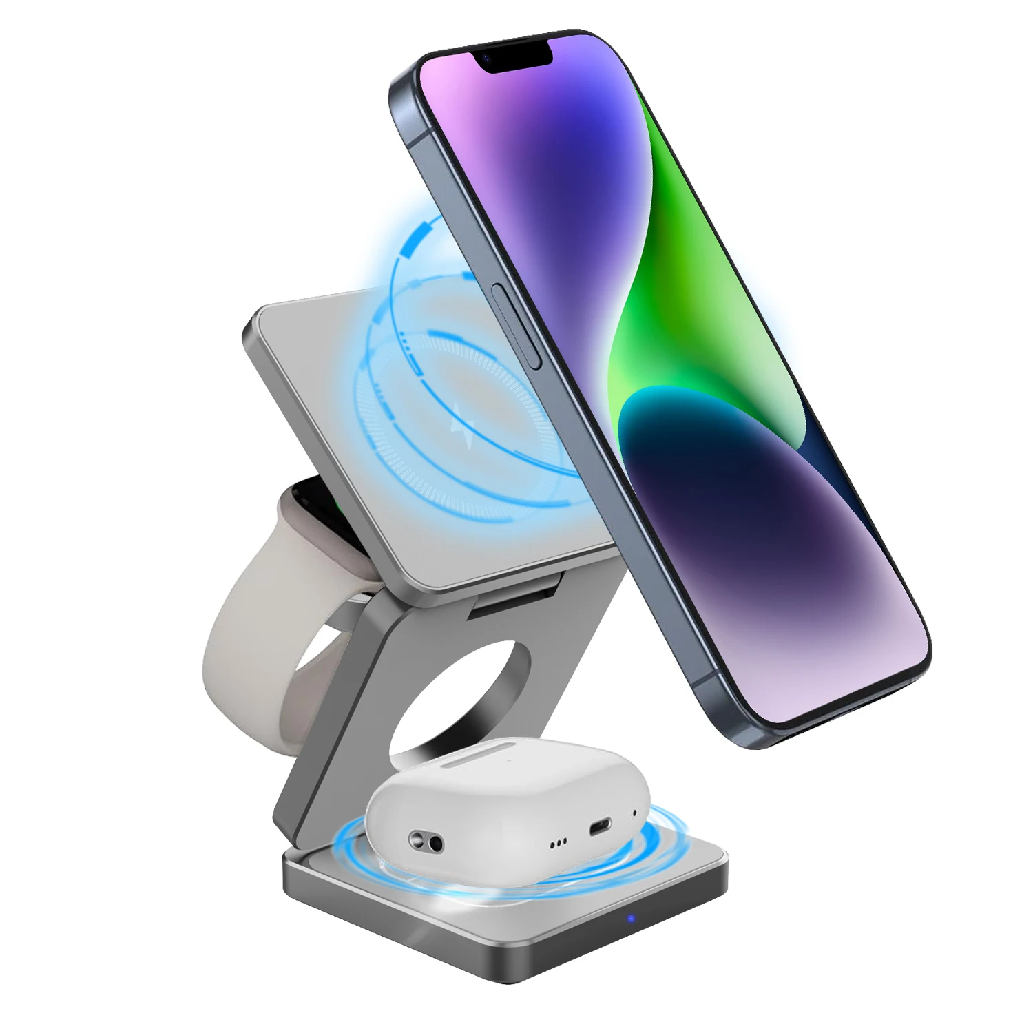 Portable 3-in-1 for iphone 16 Wireless Charger 15W Type-C Fast Charging Station for Watch Earphones
Portable 3-in-1 for iphone 16 Wireless Charger 15W Type-C Fast Charging Station for Watch Earphones