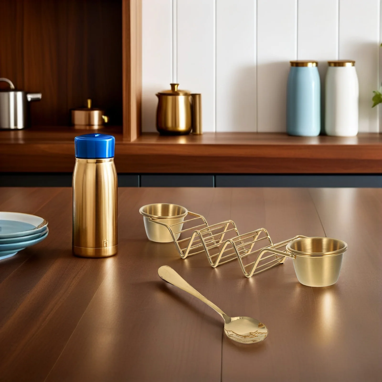 1 комплект, подставка для тако из нержавеющей стали, золотая с чашками для соуса, миски для макания для Tacos Crepes, запеченные блины, поднос для вечеринки
1 комплект, подставка для тако из нержавеющей стали, золотая с чашками для соуса, миски для макания для Tacos Crepes, запеченные блины, поднос для вечеринки