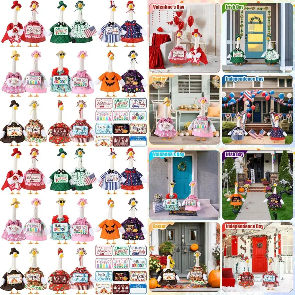 Всесезонный декор двора с гусиной 23, праздничные праздничные наряды на осень, Хэллоуин, Рождество
Всесезонный декор двора с гусиной 23, праздничные праздничные наряды на осень, Хэллоуин, Рождество