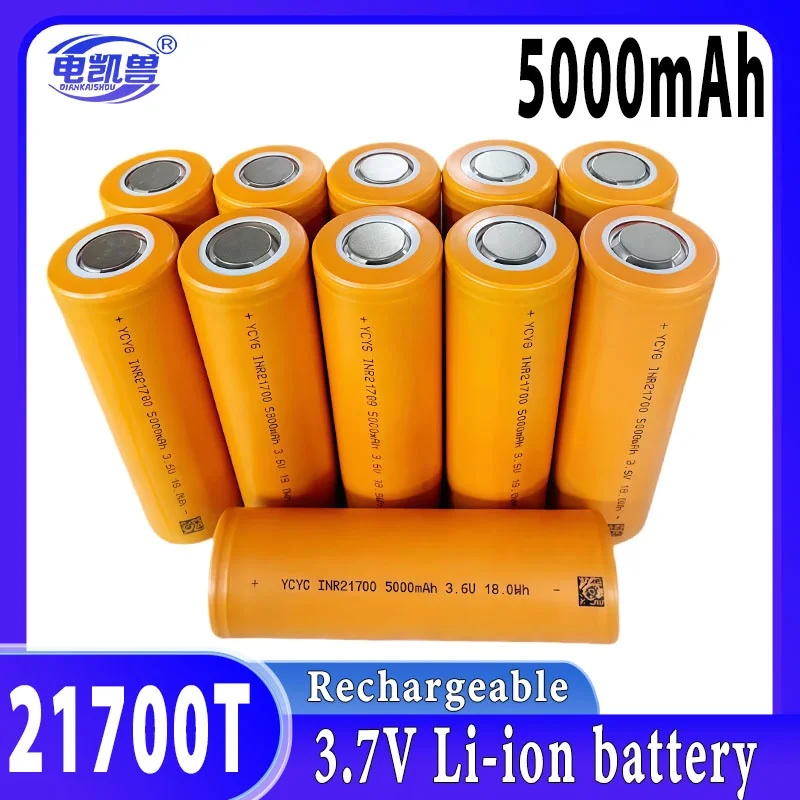 Новая аккумуляторная батарея 21700, 3,7 В, 5000 мАч, 40 А, литий-ионные аккумуляторы с высоким разрядом для электроинструментов, без налогов
Новая аккумуляторная батарея 21700, 3,7 В, 5000 мАч, 40 А, литий-ионные аккумуляторы с высоким разрядом для электроинструментов, без налогов