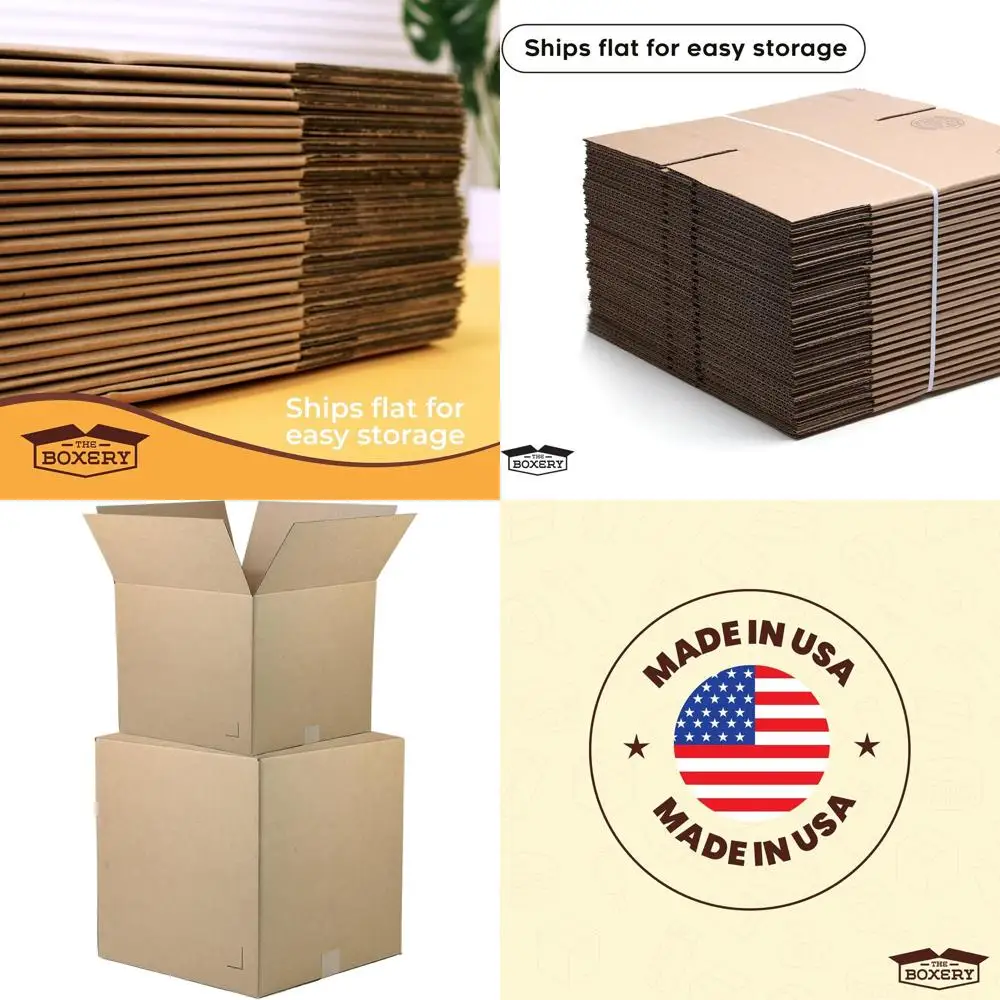 15-Pack 24x18x16 Brown Corrugated Cardboard Boxes for Shipping, Packing, Moving, and Storage - Durable, Eco-Friendly, Recyclable
15-Pack 24x18x16 Brown Corrugated Cardboard Boxes for Shipping, Packing, Moving, and Storage - Durable, Eco-Friendly, Recyclable