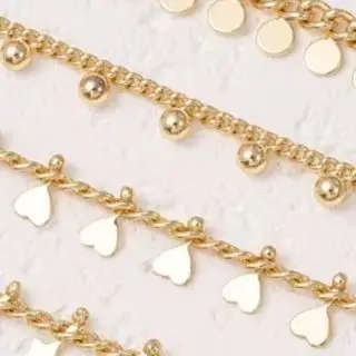 1m Korean Copper Chain 14K Gold-Plated with round Beads And Heart-Shaped Star DIY Loose Chain for Jewelry Making
1m Korean Copper Chain 14K Gold-Plated with round Beads And Heart-Shaped Star DIY Loose Chain for Jewelry Making