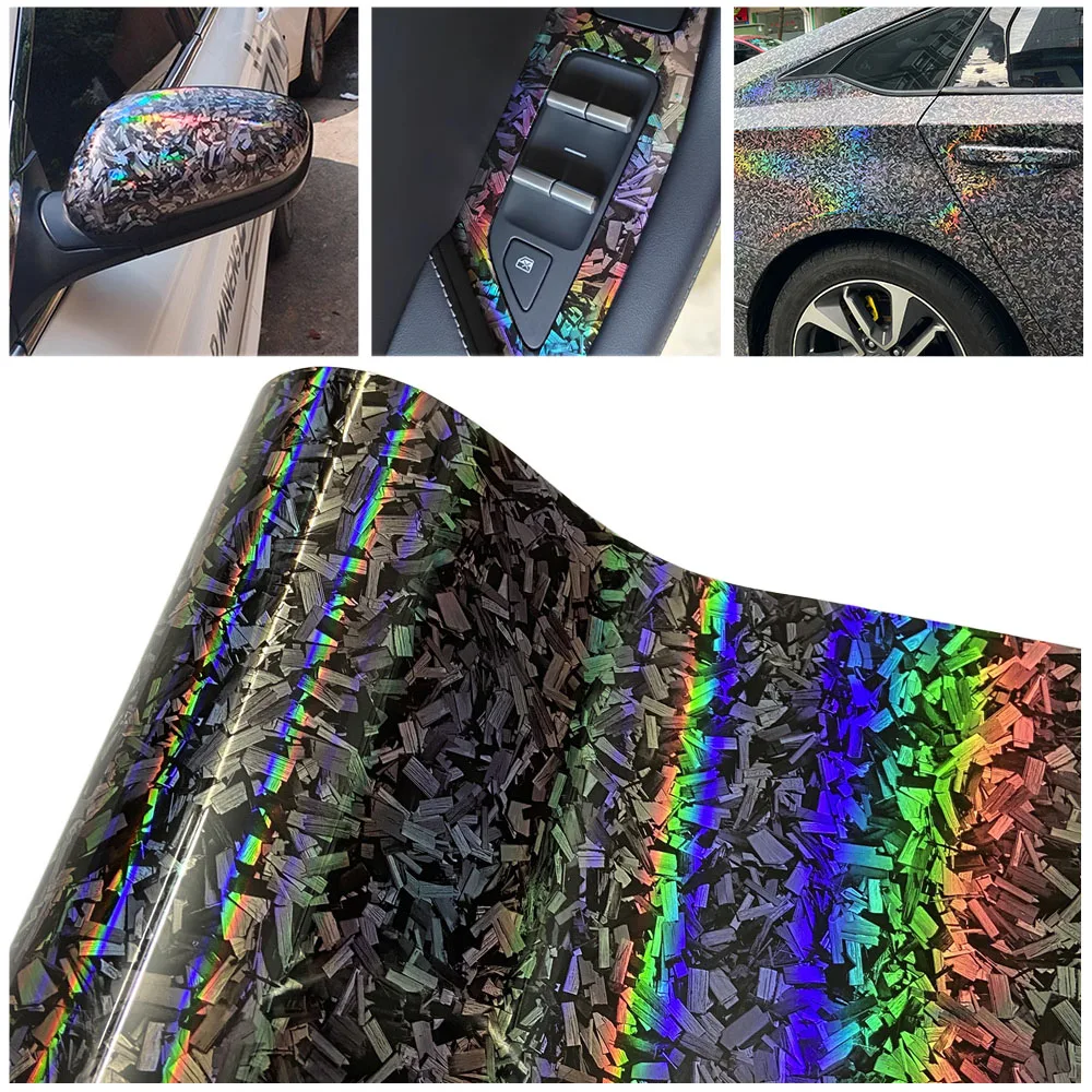 High Glossy Laser Forged Carbon Fiber Vinyl Wrap Film Self Adhesive Decal Stickers For Car Hood And Auto Body
High Glossy Laser Forged Carbon Fiber Vinyl Wrap Film Self Adhesive Decal Stickers For Car Hood And Auto Body
