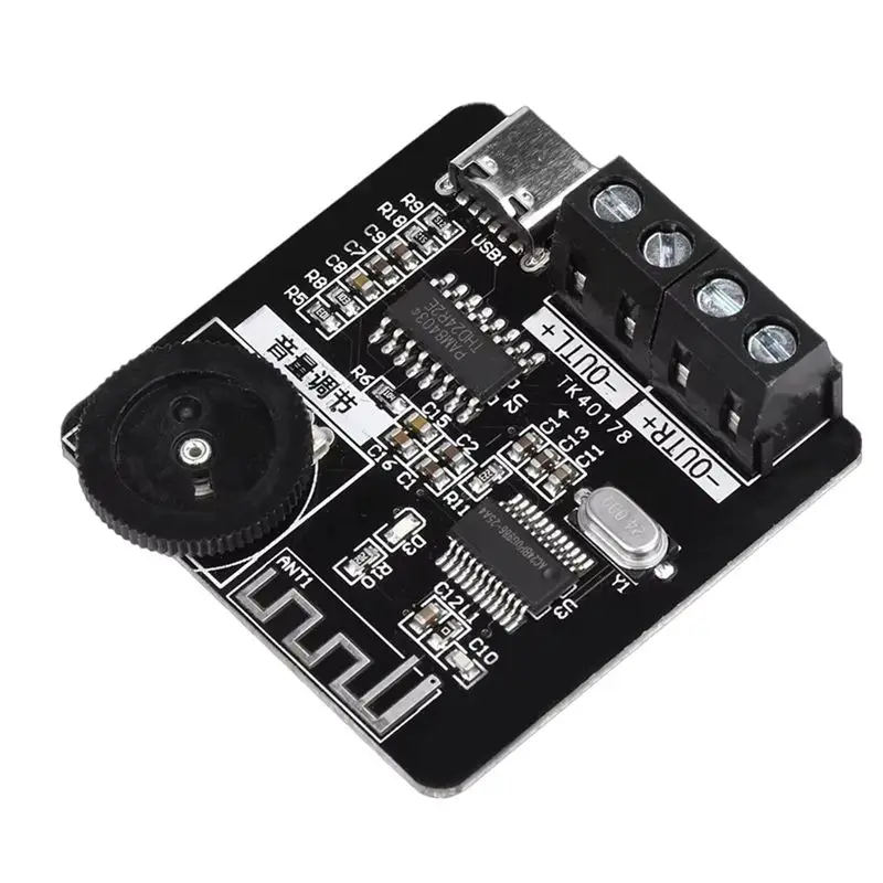 ZIZI XH-A164 Micro Digital Bluetooth Amplifier Board Featuring PAM8403 Amplifier Module DC5V Power Supply 5W+ 5W Power
ZIZI XH-A164 Micro Digital Bluetooth Amplifier Board Featuring PAM8403 Amplifier Module DC5V Power Supply 5W+ 5W Power