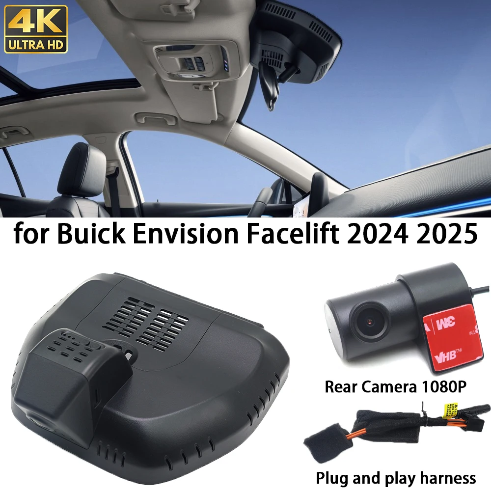 for Buick Envision Facelift 2024 2025 4K Dash Cam Front Rear Camera DVR Plug and Play Video Recorder 24h Record Night Vision
for Buick Envision Facelift 2024 2025 4K Dash Cam Front Rear Camera DVR Plug and Play Video Recorder 24h Record Night Vision