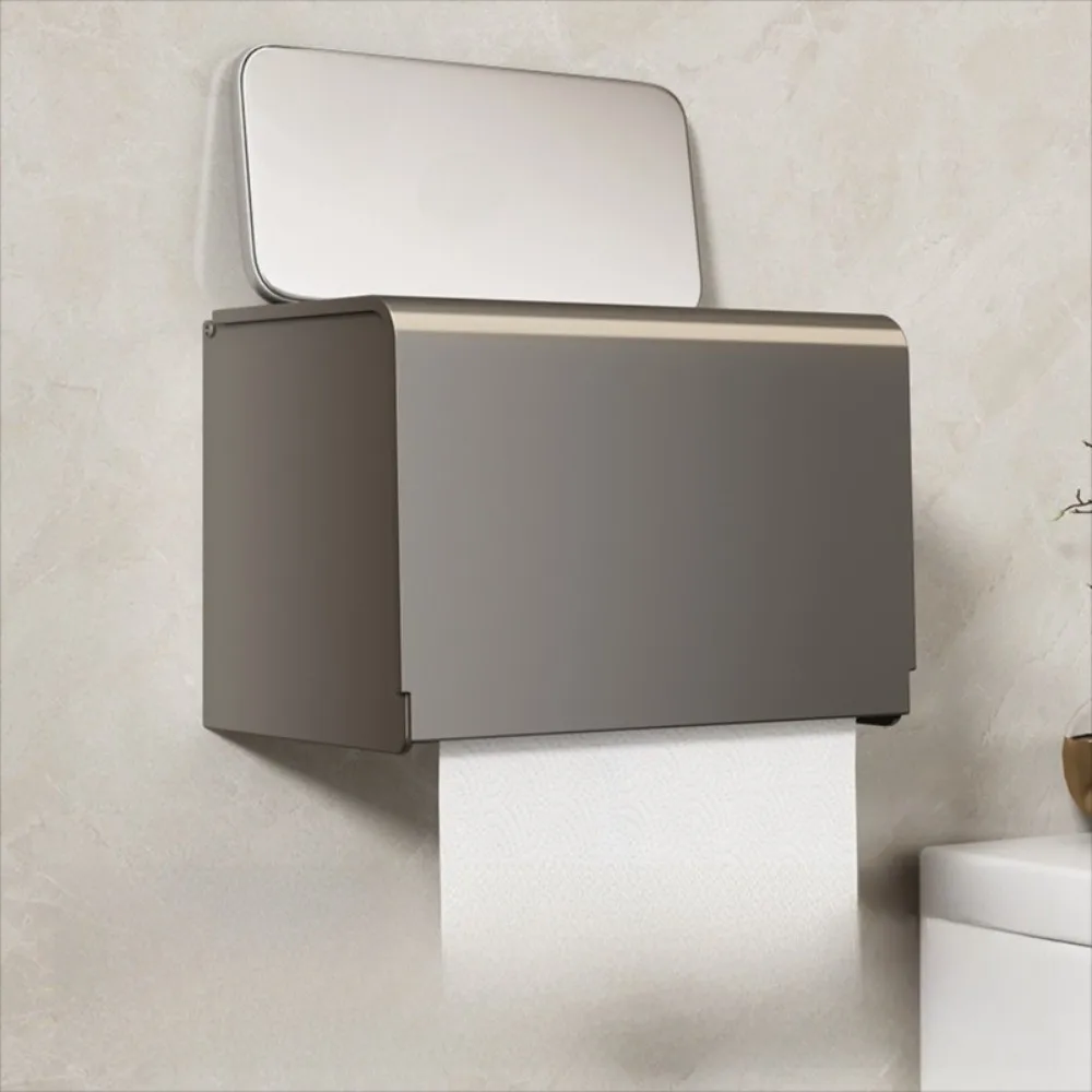 Dust-proof Waterproof Toilet Paper Box Wall Mounted Strong Load-bearing Roll Paper Drawer Space Saving Stable Phone Holder Home
Dust-proof Waterproof Toilet Paper Box Wall Mounted Strong Load-bearing Roll Paper Drawer Space Saving Stable Phone Holder Home