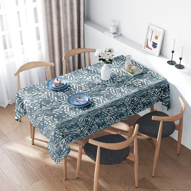 Modern Nordic Style Floral Print Tablecloth for Dining Room Decoration Blue Green Color Suits 4 Seaters Family Meals
Modern Nordic Style Floral Print Tablecloth for Dining Room Decoration Blue Green Color Suits 4 Seaters Family Meals