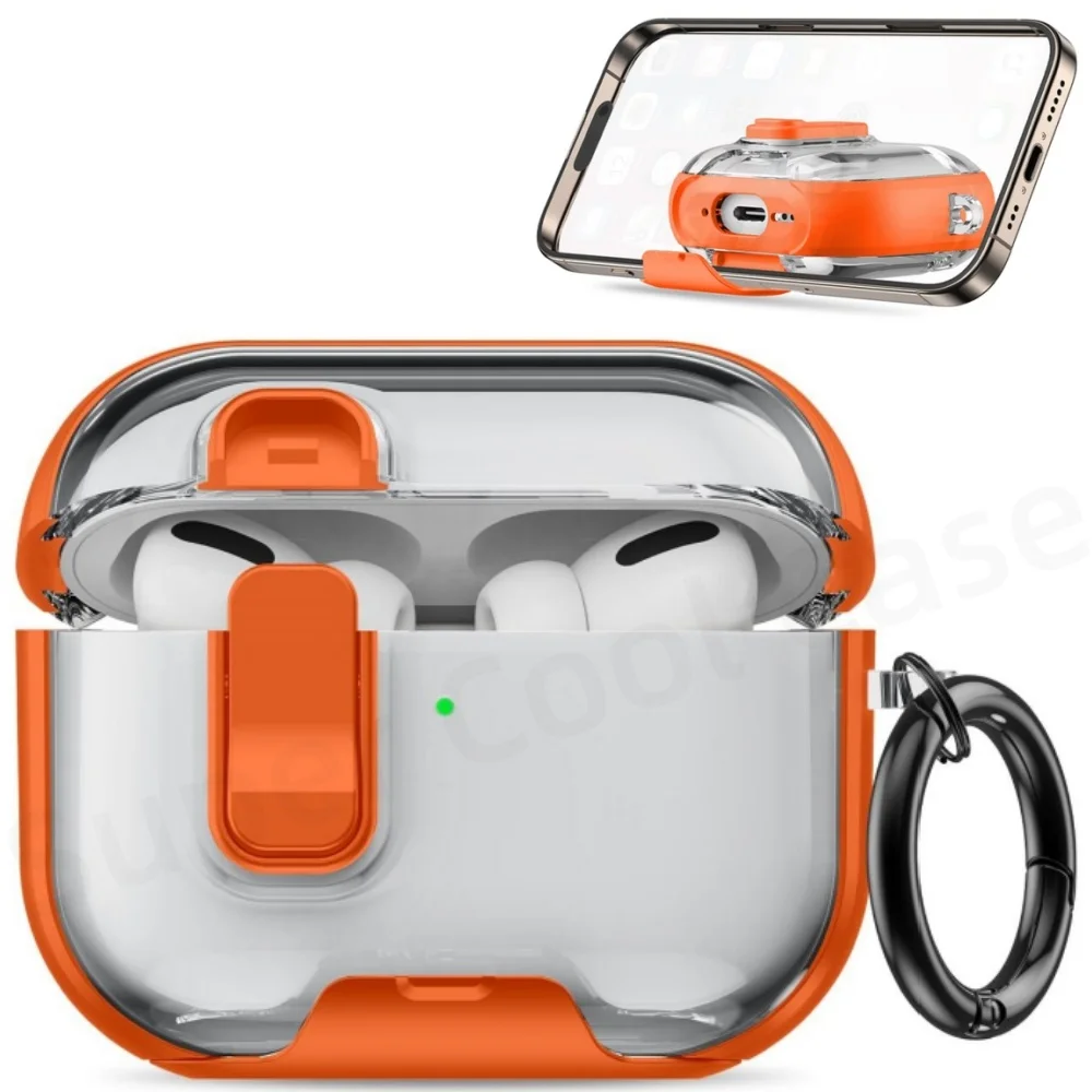 For AirPods Pro 3 Earphone Case Safety Lock Phone Stand Design for AirPods 4 Pro3 Full Drop Protective Case for AirPod Pro2
For AirPods Pro 3 Earphone Case Safety Lock Phone Stand Design for AirPods 4 Pro3 Full Drop Protective Case for AirPod Pro2