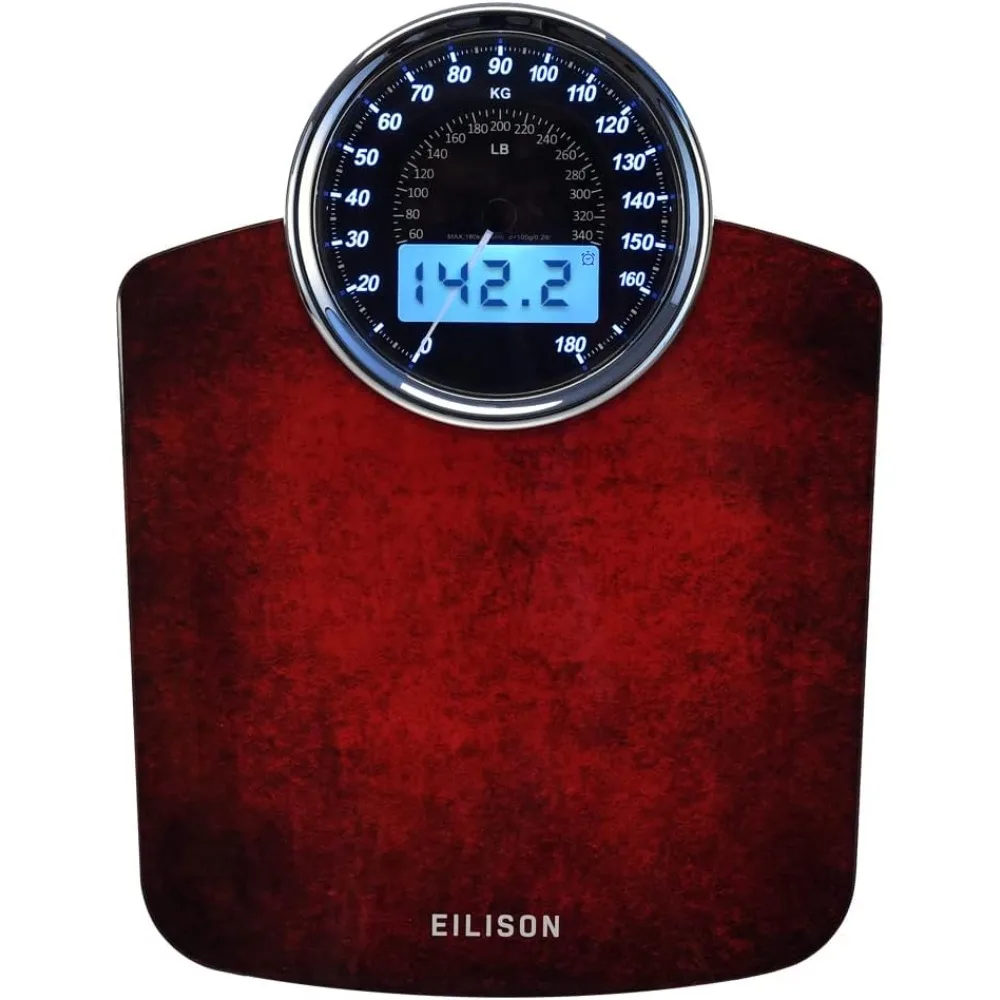 Highly Advance 2-in-1 Digital & Analog Weighing Scale for Body Weight-400lbs, 4 High Precison GX Sensor Accurate,
Highly Advance 2-in-1 Digital & Analog Weighing Scale for Body Weight-400lbs, 4 High Precison GX Sensor Accurate,