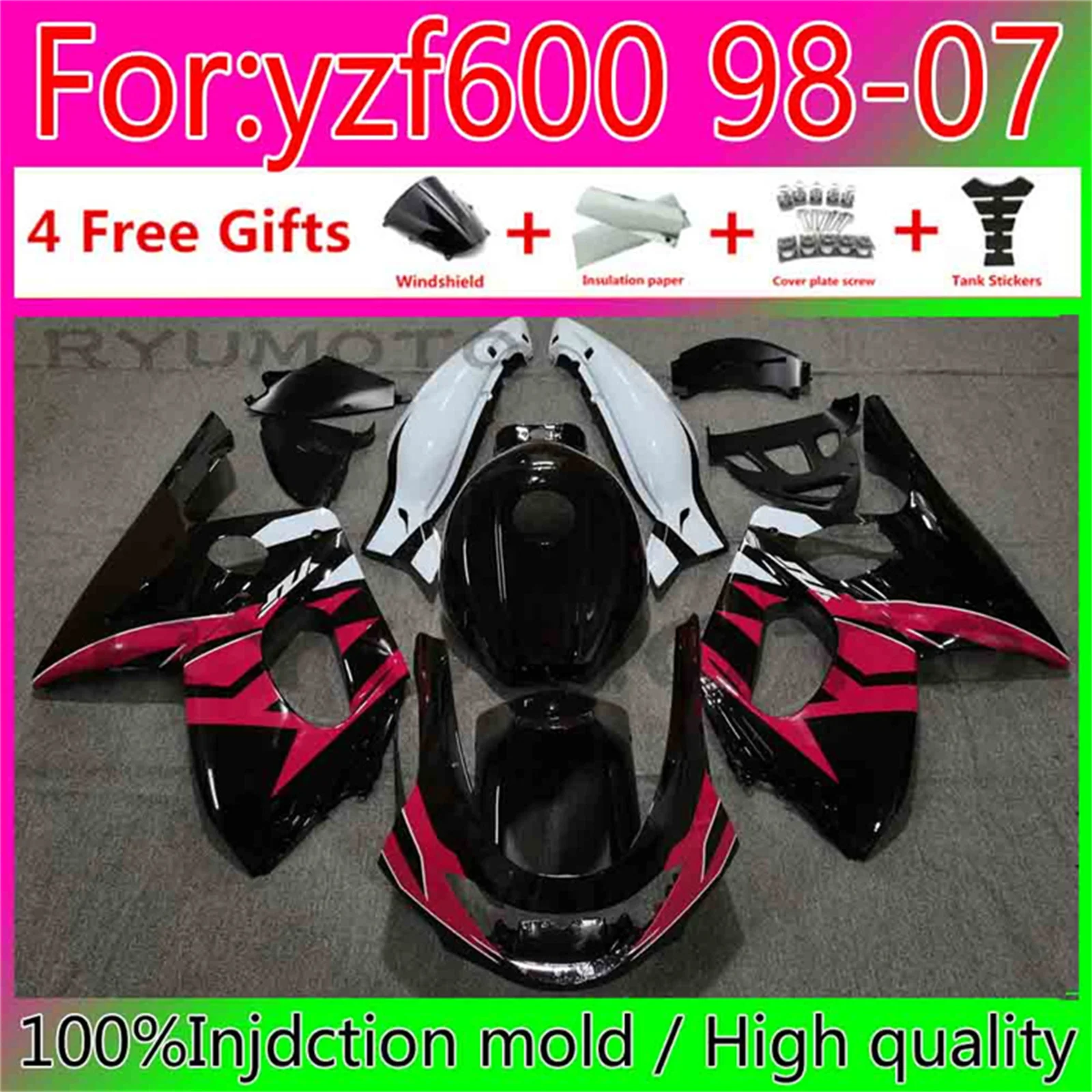 Комплект обтекателей из АБС-пластика для мотоцикла Yamaha YZF 600 1997-2007 YZF600 97 98 99 00 01 02 03 04 05 06 07 Обтекатели
Комплект обтекателей из АБС-пластика для мотоцикла Yamaha YZF 600 1997-2007 YZF600 97 98 99 00 01 02 03 04 05 06 07 Обтекатели