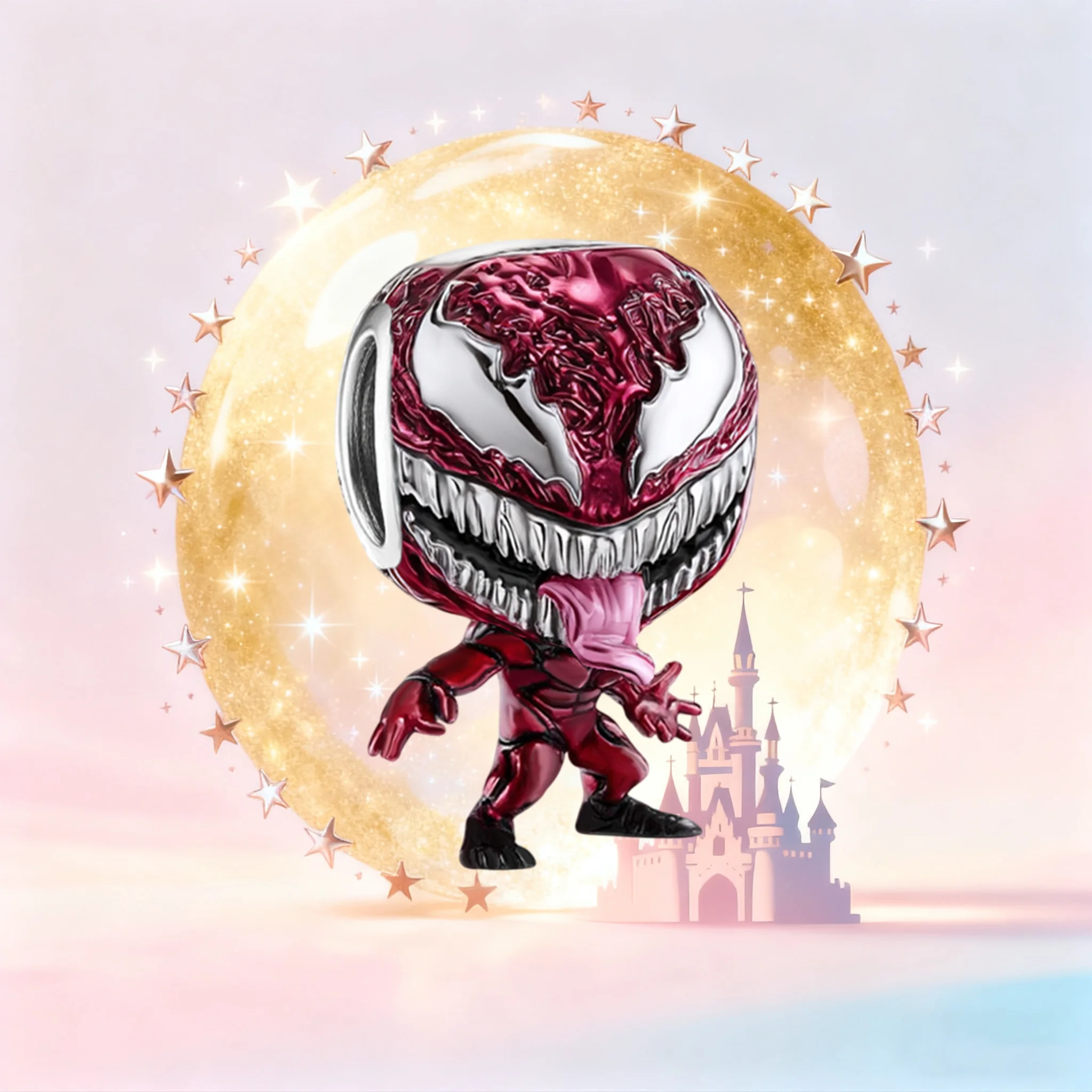 S925 Silver Carnage Charm, Supervillain Design Bead, Fit Snake Chain, Jewelry Gift for Superhero Fans
S925 Silver Carnage Charm, Supervillain Design Bead, Fit Snake Chain, Jewelry Gift for Superhero Fans