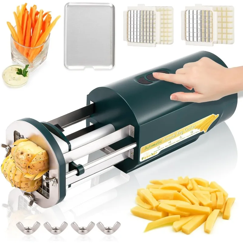 Electric French Fry Cutter Automatic Potato Cutter Machine Commercial French Fry Maker Cutter Household
Electric French Fry Cutter Automatic Potato Cutter Machine Commercial French Fry Maker Cutter Household