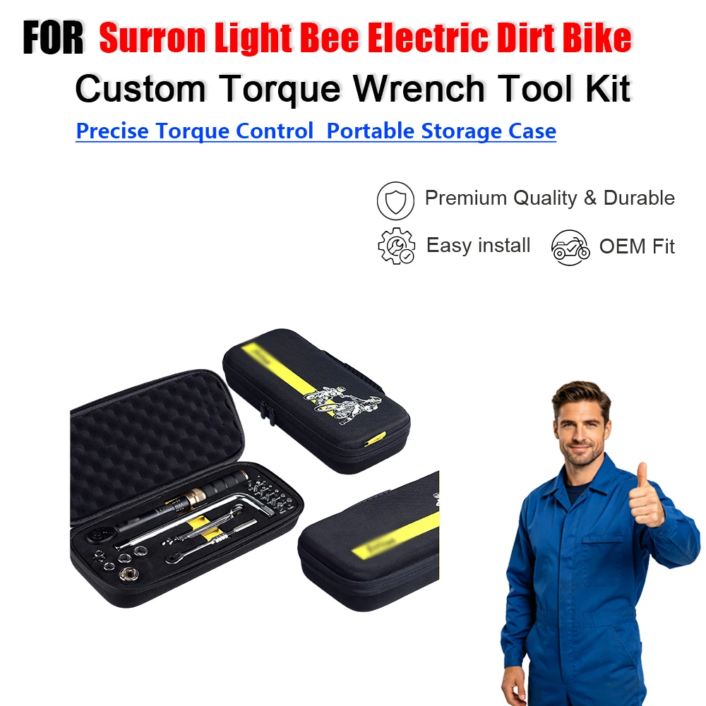 Custom Torque Wrench Tool Kit for Surron Light Bee Electric Dirt Bike Installation Accessories
Custom Torque Wrench Tool Kit for Surron Light Bee Electric Dirt Bike Installation Accessories