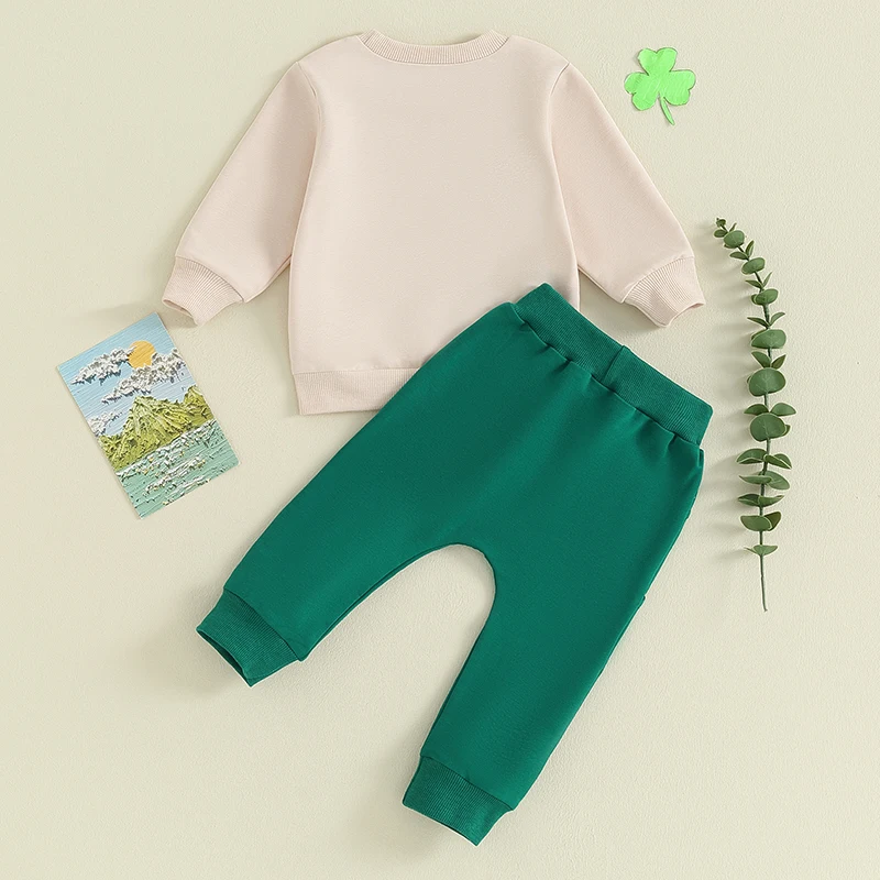 Molgkyo Toddler Baby Boy Valentines Day Outfit Long Sleeve Letter Print Sweatshirt Tops Pants Set 2Pcs Infant Spring Clothes
Molgkyo Toddler Baby Boy Valentines Day Outfit Long Sleeve Letter Print Sweatshirt Tops Pants Set 2Pcs Infant Spring Clothes
