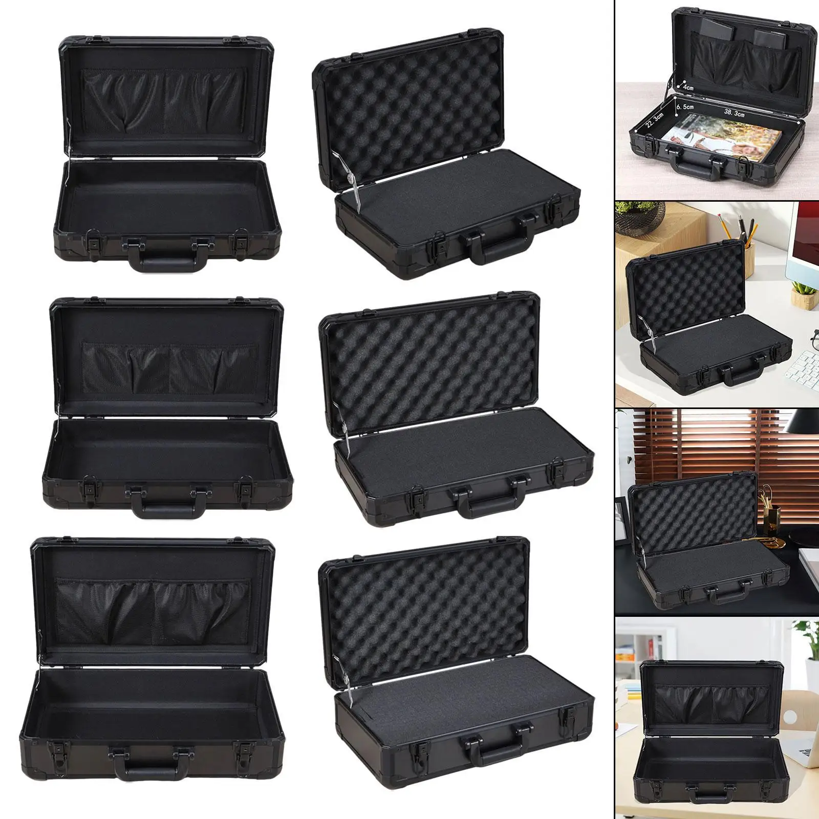 Portable Tool Box with Mesh Pocket Suitcase Handheld Container Carrier Protector
Portable Tool Box with Mesh Pocket Suitcase Handheld Container Carrier Protector