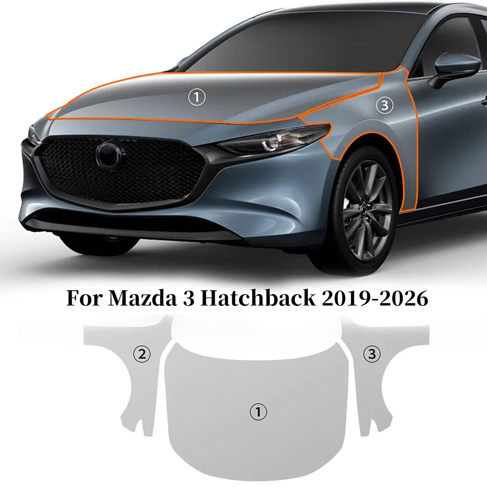 TPU Anti-scratch Paint Protection Film For Mazda 3 Hatchback 2019-2026 Pre-cut PPF Car Body Clear Bra Resistant Invisible Cover
TPU Anti-scratch Paint Protection Film For Mazda 3 Hatchback 2019-2026 Pre-cut PPF Car Body Clear Bra Resistant Invisible Cover