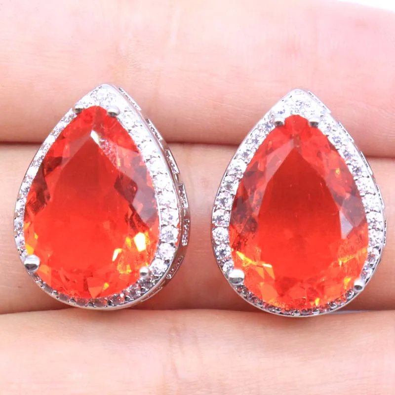 Buy 5 Get 1 Free 22x16mm Orange Spessartine Garnet Aquamarine Rhodolite Garnet London Blue Topaz CZ Engagement Silver Earrings
Buy 5 Get 1 Free 22x16mm Orange Spessartine Garnet Aquamarine Rhodolite Garnet London Blue Topaz CZ Engagement Silver Earrings