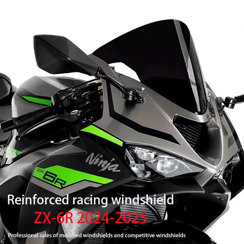 Applicable to 2024 models of Kawasaki ZX6R windshields ZX-6R racing 636 wind deflector modification imported PC glass fairing he
Applicable to 2024 models of Kawasaki ZX6R windshields ZX-6R racing 636 wind deflector modification imported PC glass fairing he