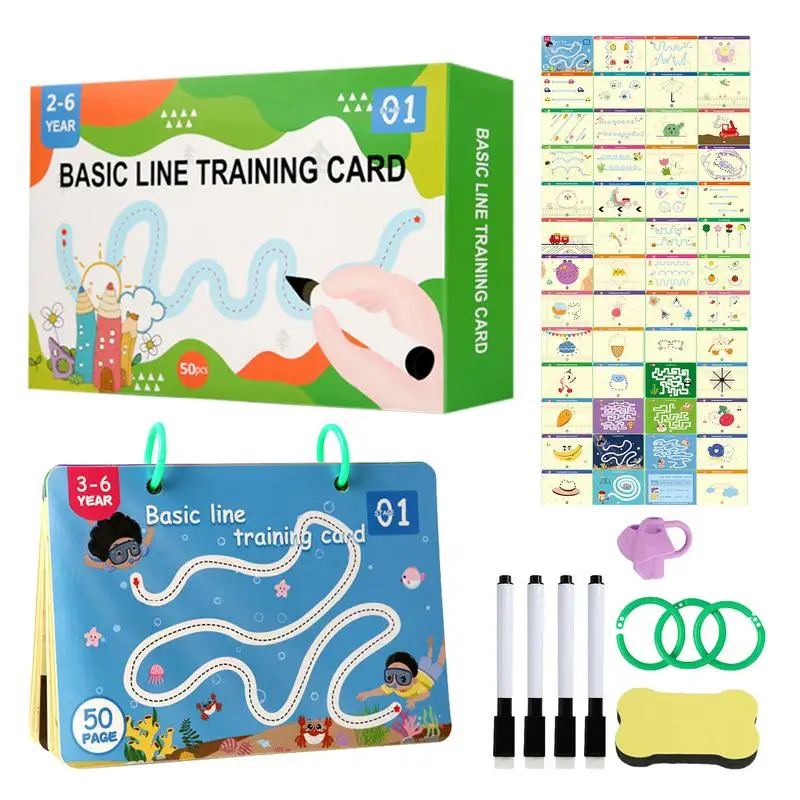 Pen Control Training Playset Erasable Pen Control Book Sturdy Learning Tracing Books Preschool Learning Toys For Children Boys
Pen Control Training Playset Erasable Pen Control Book Sturdy Learning Tracing Books Preschool Learning Toys For Children Boys