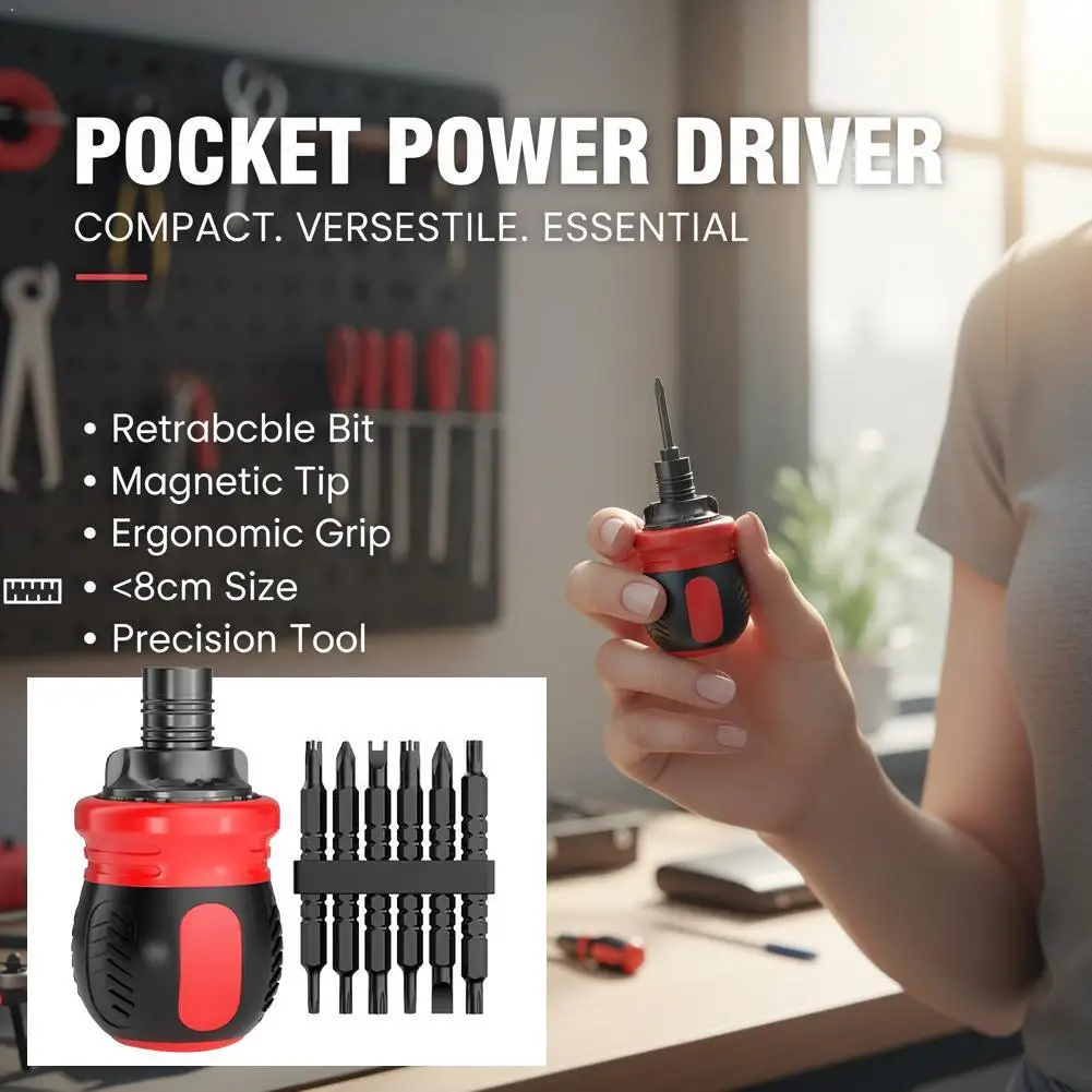 New Ratchet Screwdriver Set Dual-Purpose Short Shaped Radish Head Screwdriver High Hardness Labor-Saving Screwdriver DIY Tools
New Ratchet Screwdriver Set Dual-Purpose Short Shaped Radish Head Screwdriver High Hardness Labor-Saving Screwdriver DIY Tools
