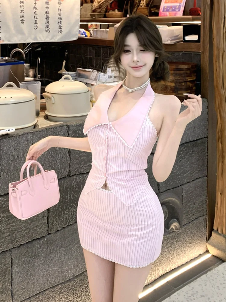 High Street French Fashion Small Fragrance Two Piece Set Women Vest Crop Top + Mini Skirt Sets Korean Sweet Summer 2 Piece Suits
High Street French Fashion Small Fragrance Two Piece Set Women Vest Crop Top + Mini Skirt Sets Korean Sweet Summer 2 Piece Suits