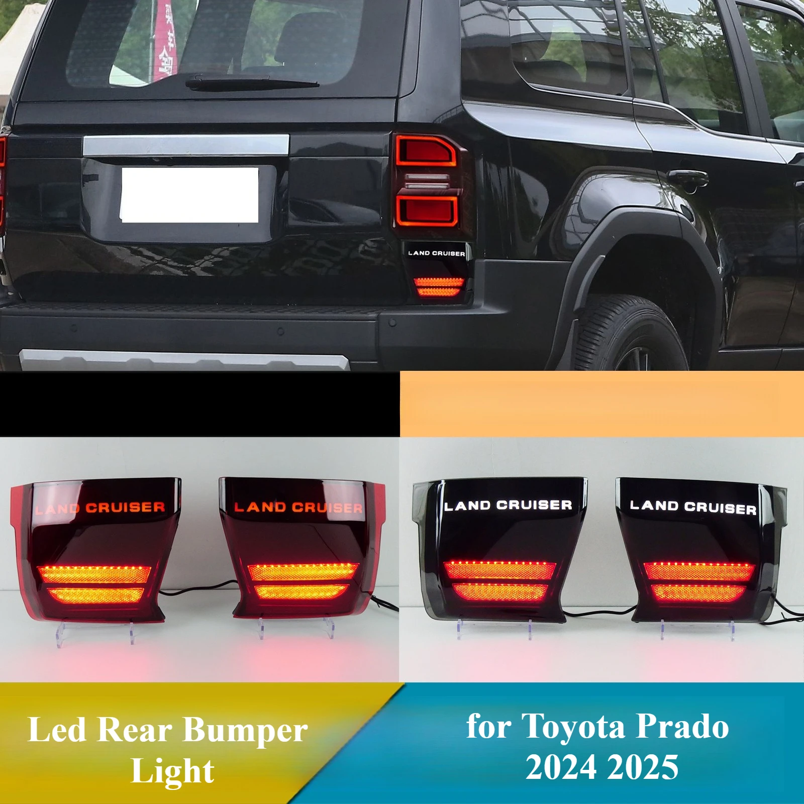 For Toyota LAND CRUISER Prado LC250 LED 2024 2025 Car Led Rear Bumper Light DRL Driving Brake Steering Water Turn Singal Lamp
For Toyota LAND CRUISER Prado LC250 LED 2024 2025 Car Led Rear Bumper Light DRL Driving Brake Steering Water Turn Singal Lamp