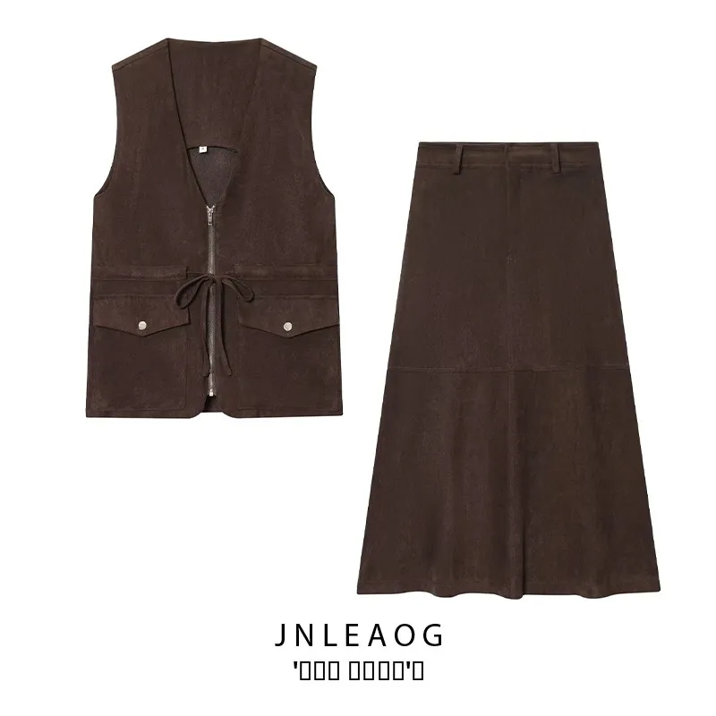 Новое осеннее поступление, женский комплект Faion с кетми, жилет с текстурой из искусственного бархата, юбка-миди с эффектом, полиэфирное волокно, взрослый размер
Новое осеннее поступление, женский комплект Faion с кетми, жилет с текстурой из искусственного бархата, юбка-миди с эффектом, полиэфирное волокно, взрослый размер