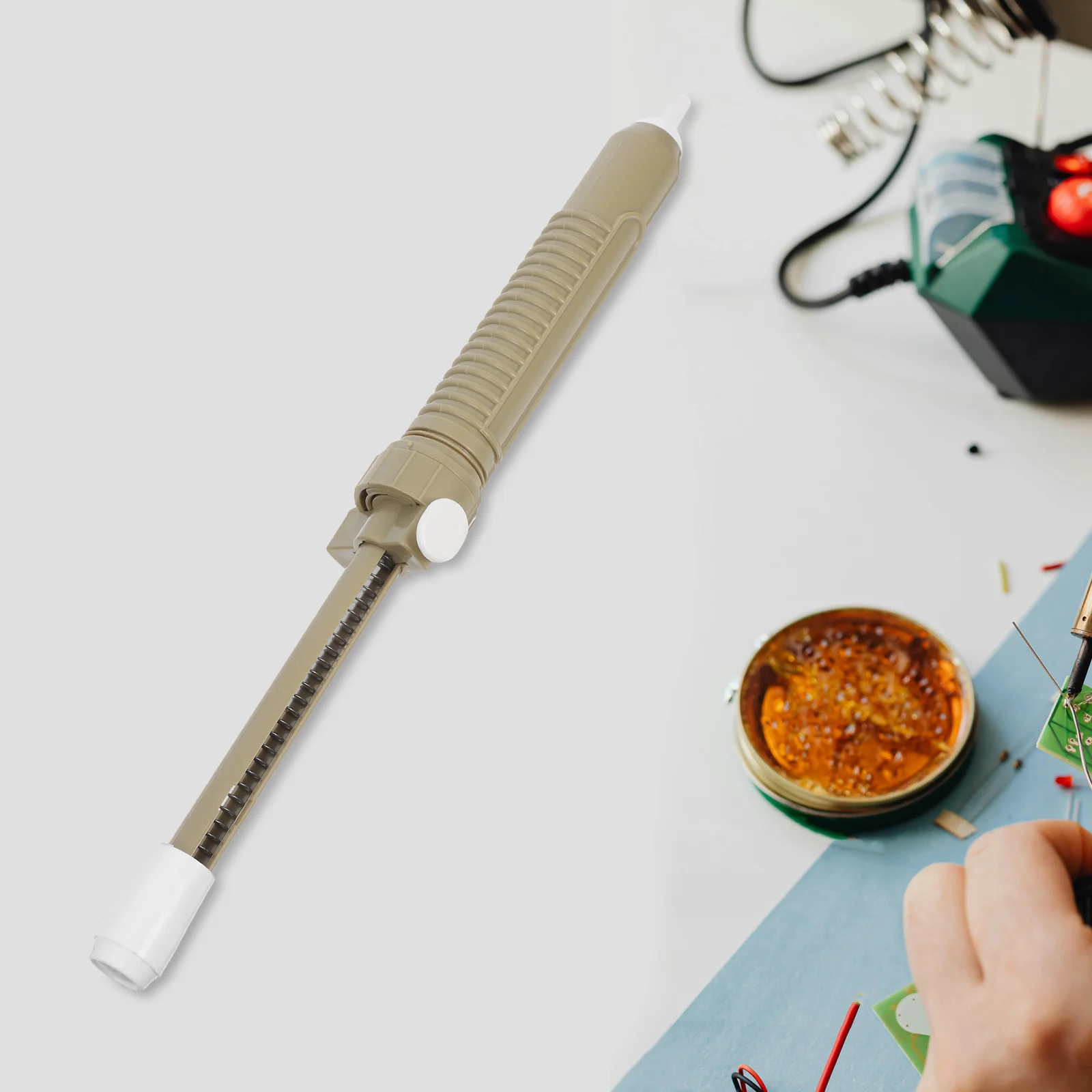 Solder Sucker Manual Desoldering Pump Hand Tool Portable Soldering Remover Strong Suction Solder Tin Removal Pump
Solder Sucker Manual Desoldering Pump Hand Tool Portable Soldering Remover Strong Suction Solder Tin Removal Pump