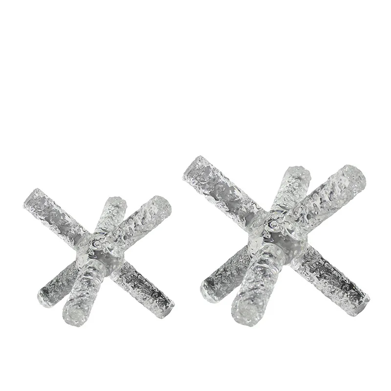 Simple home creative transparent glass ice prismatic geometric ornament, model room entrance soft decoration
Simple home creative transparent glass ice prismatic geometric ornament, model room entrance soft decoration