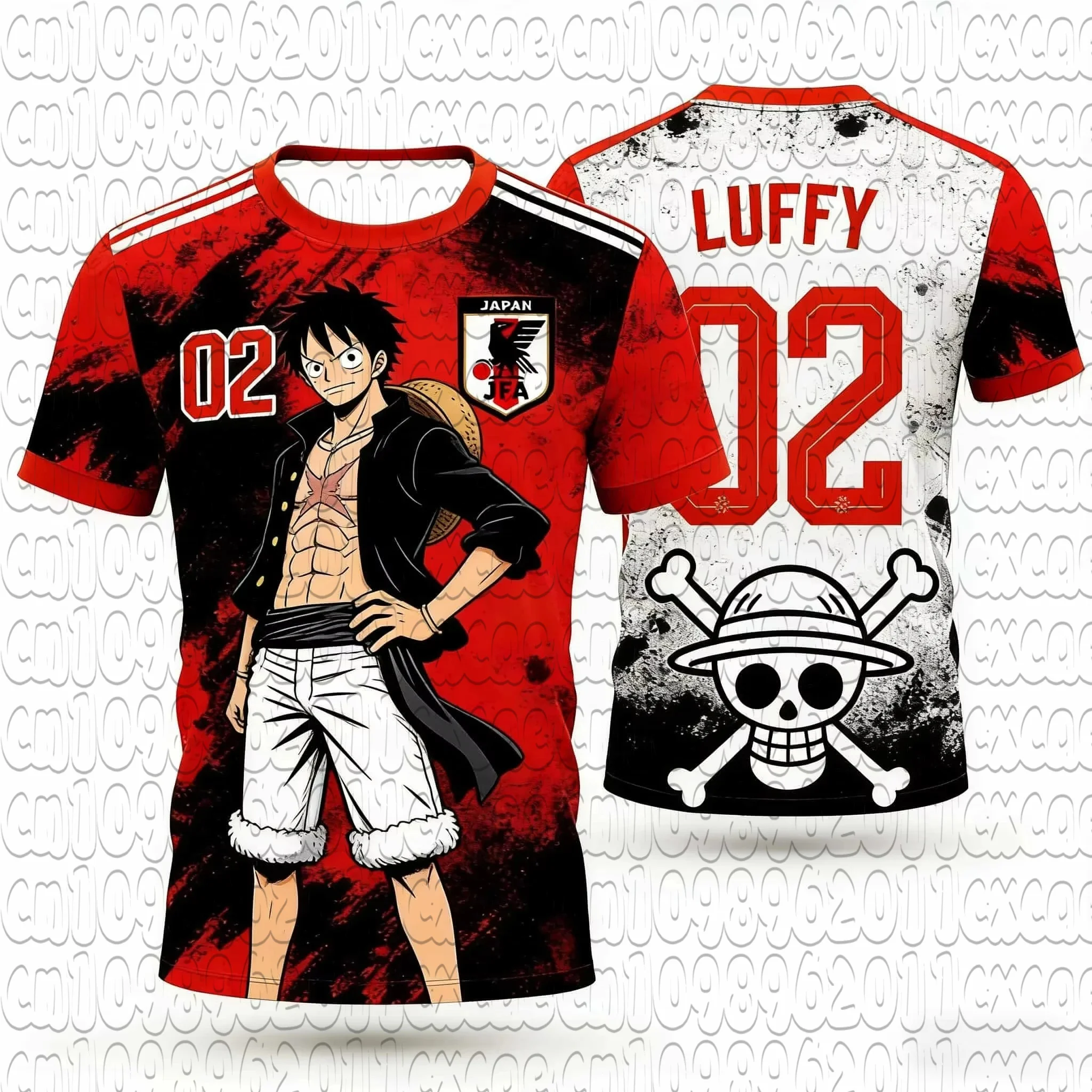Anime One Piece Luffy Graphic Football Tee Sweat Wicking Unisex Retro Grunge Style Sports Short Sleeve Soccer Jersey T Shirt
Anime One Piece Luffy Graphic Football Tee Sweat Wicking Unisex Retro Grunge Style Sports Short Sleeve Soccer Jersey T Shirt