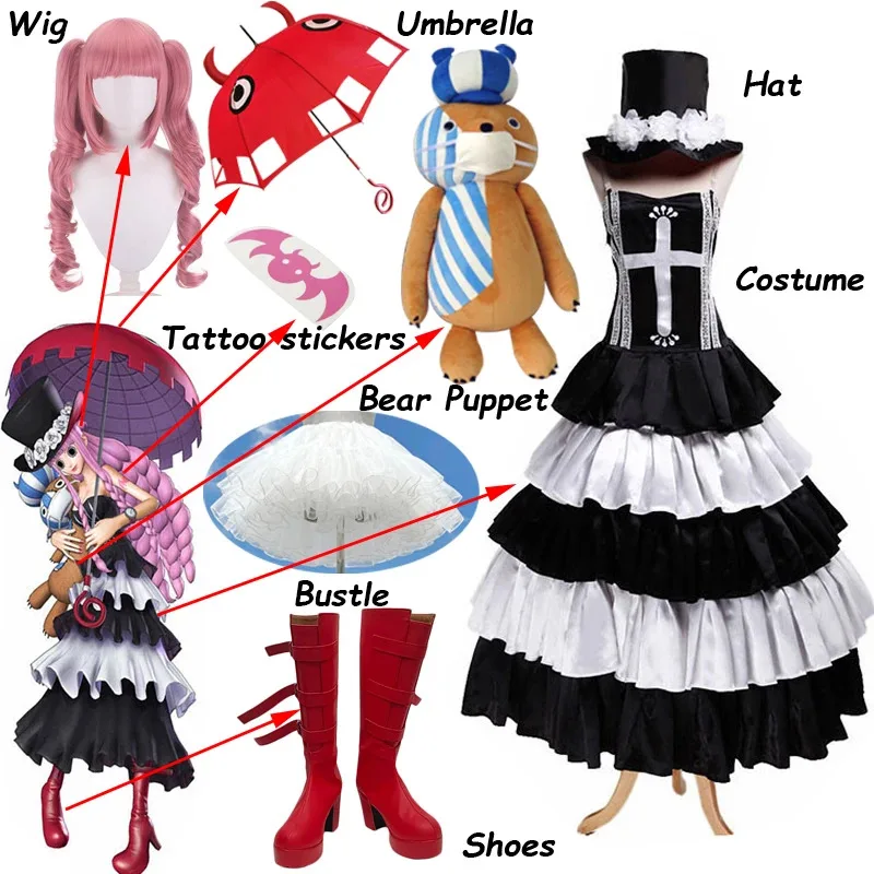 SingXeng Anime Perona Cosplay Costume for Women Dress Halloween With Hat Uniform Suit Custom Made
SingXeng Anime Perona Cosplay Costume for Women Dress Halloween With Hat Uniform Suit Custom Made