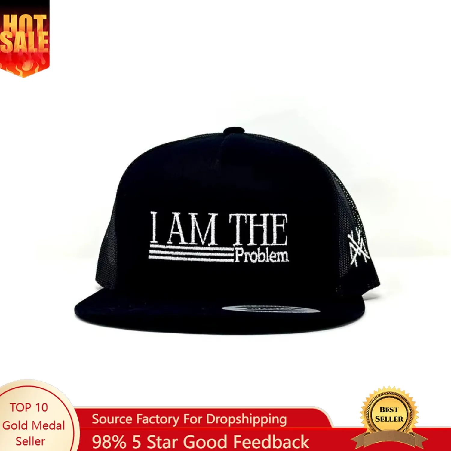 I Am The Problem Embroidered Trucker Hat Snapback Baseball Cap Fashion Dad Hats Adjustable Sunhat Outdoor Caps
I Am The Problem Embroidered Trucker Hat Snapback Baseball Cap Fashion Dad Hats Adjustable Sunhat Outdoor Caps