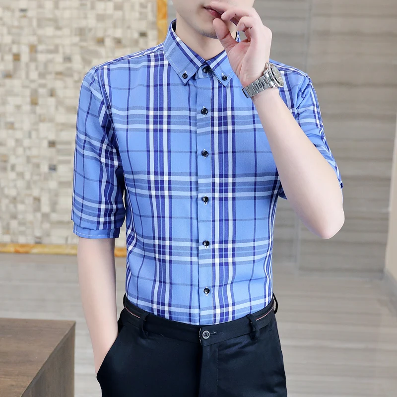 2025 New Men's ort Sve irt Summer Trendy f Sve Plaid irt Casual Busin Polyester Fiber Thin Model irt
2025 New Men's ort Sve irt Summer Trendy f Sve Plaid irt Casual Busin Polyester Fiber Thin Model irt