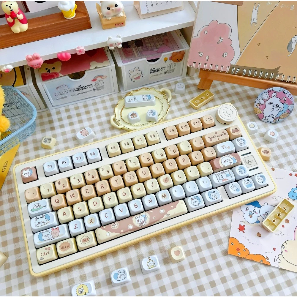 Cute Girls MOA Keycaps PBT Usage Cat Afternoon Tea 95 Keys for 60/84 Mechanical Keyboard MX Switch
Cute Girls MOA Keycaps PBT Usage Cat Afternoon Tea 95 Keys for 60/84 Mechanical Keyboard MX Switch