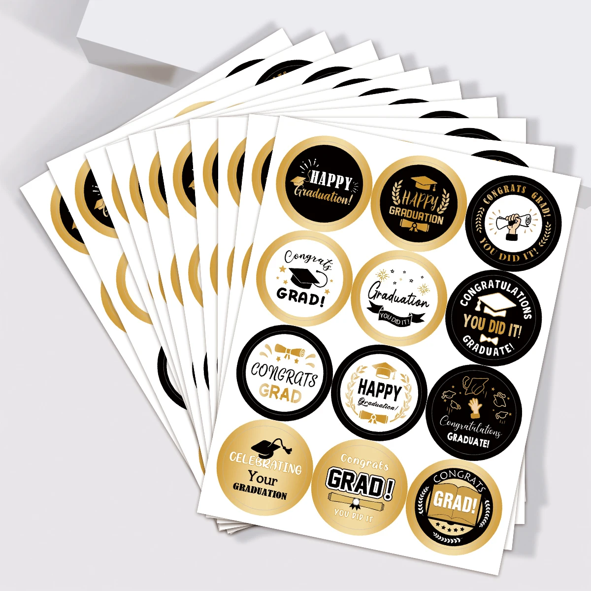 10sheets-120pcs Graduation Stickers,Round Congrats Grad Labels For Party Favors,Scrapbooking&Diploma Decor,Gifts Envelope Seals
10sheets-120pcs Graduation Stickers,Round Congrats Grad Labels For Party Favors,Scrapbooking&Diploma Decor,Gifts Envelope Seals