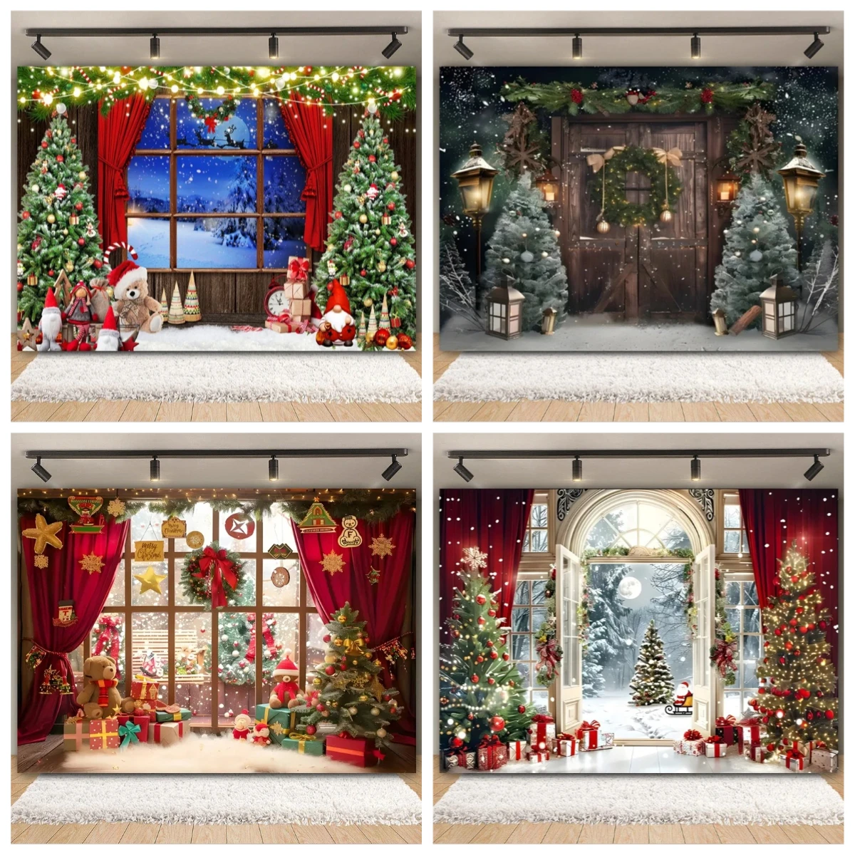 Christmas Photography Backdrop Window Xmas Tree Gift Toy Bear Curtains Moon Snow Kids Portrait Family Party Photozone Background
Christmas Photography Backdrop Window Xmas Tree Gift Toy Bear Curtains Moon Snow Kids Portrait Family Party Photozone Background
