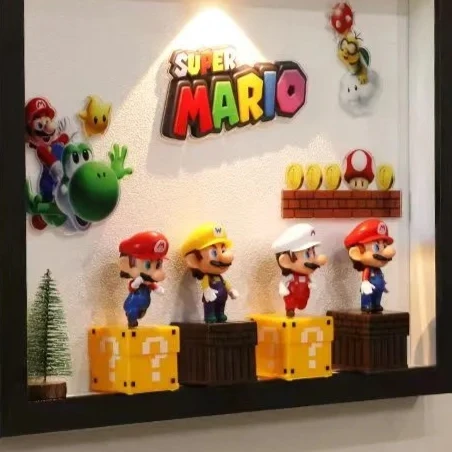 Набор из 4 фигурок Super Mario: Луиджи, Йоши, модель-кукла, украшение для торта, автомобильные украшения, аниме-аксессуары, детские игрушки, подарки
Набор из 4 фигурок Super Mario: Луиджи, Йоши, модель-кукла, украшение для торта, автомобильные украшения, аниме-аксессуары, детские игрушки, подарки