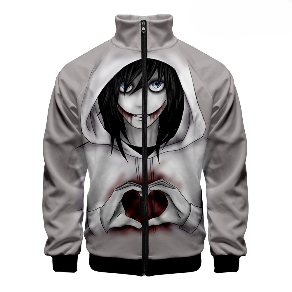Jeff The Killer 3D Baseball Jacket Men Bomber Jacket Harajuku Hip Hop Hoodie Stand Collar Zipper Sweatshirt Casual Sportswear
Jeff The Killer 3D Baseball Jacket Men Bomber Jacket Harajuku Hip Hop Hoodie Stand Collar Zipper Sweatshirt Casual Sportswear