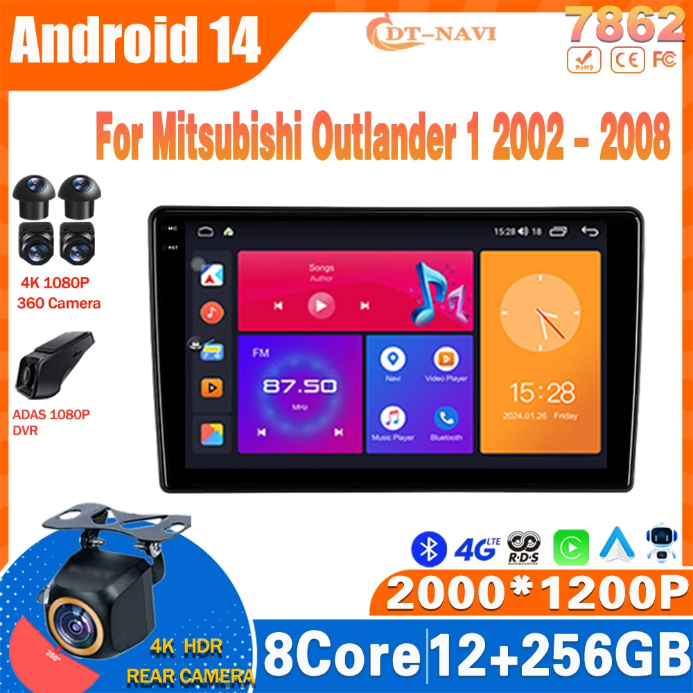 Android 14 Radio For Mitsubishi Outlander 1 2002 - 2008 Multimidia Video Player Navigation Carplay NO 2Din DVD 4G Head Unit WIFI
Android 14 Radio For Mitsubishi Outlander 1 2002 - 2008 Multimidia Video Player Navigation Carplay NO 2Din DVD 4G Head Unit WIFI