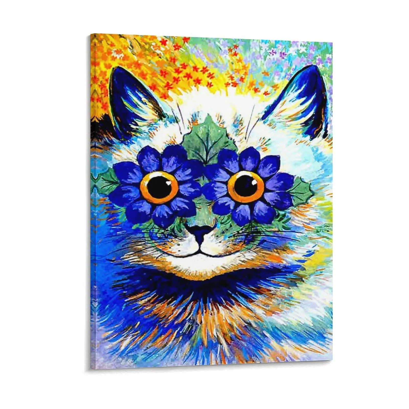 Flowered Cat Vintage Psychedelic Abstract Wain Print Canvas Painting Create Party Club Design Club Framed Wall Paintings
Flowered Cat Vintage Psychedelic Abstract Wain Print Canvas Painting Create Party Club Design Club Framed Wall Paintings