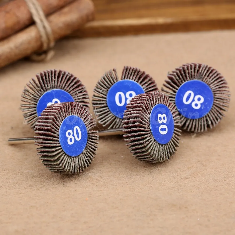 5Pcs 80# Grit Sanding Sandpaper Flap Wheel Discs for Dremel Power Rotary Tool
5Pcs 80# Grit Sanding Sandpaper Flap Wheel Discs for Dremel Power Rotary Tool