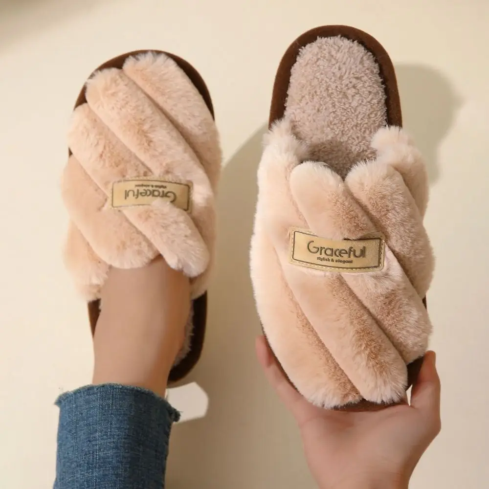 Fashion Stripe Plush Slippers Fluffy Thicken Warm Winter Indoor Slippers Non-Slip Homewear Shoes Soft Home Slippers Gifts
Fashion Stripe Plush Slippers Fluffy Thicken Warm Winter Indoor Slippers Non-Slip Homewear Shoes Soft Home Slippers Gifts