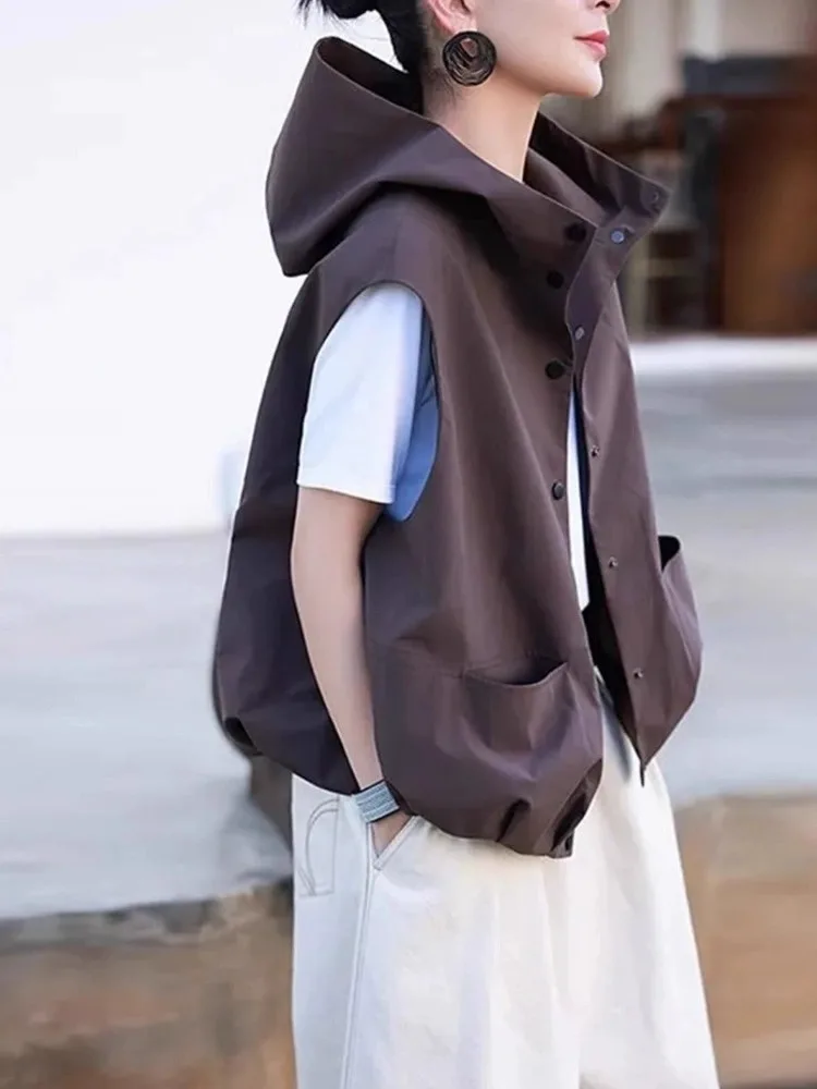 Chic Casual Early Autumn Loose Women's Vest Hatl Svel Commute Sle Straight Cut Button Detail Regular Thin
Chic Casual Early Autumn Loose Women's Vest Hatl Svel Commute Sle Straight Cut Button Detail Regular Thin