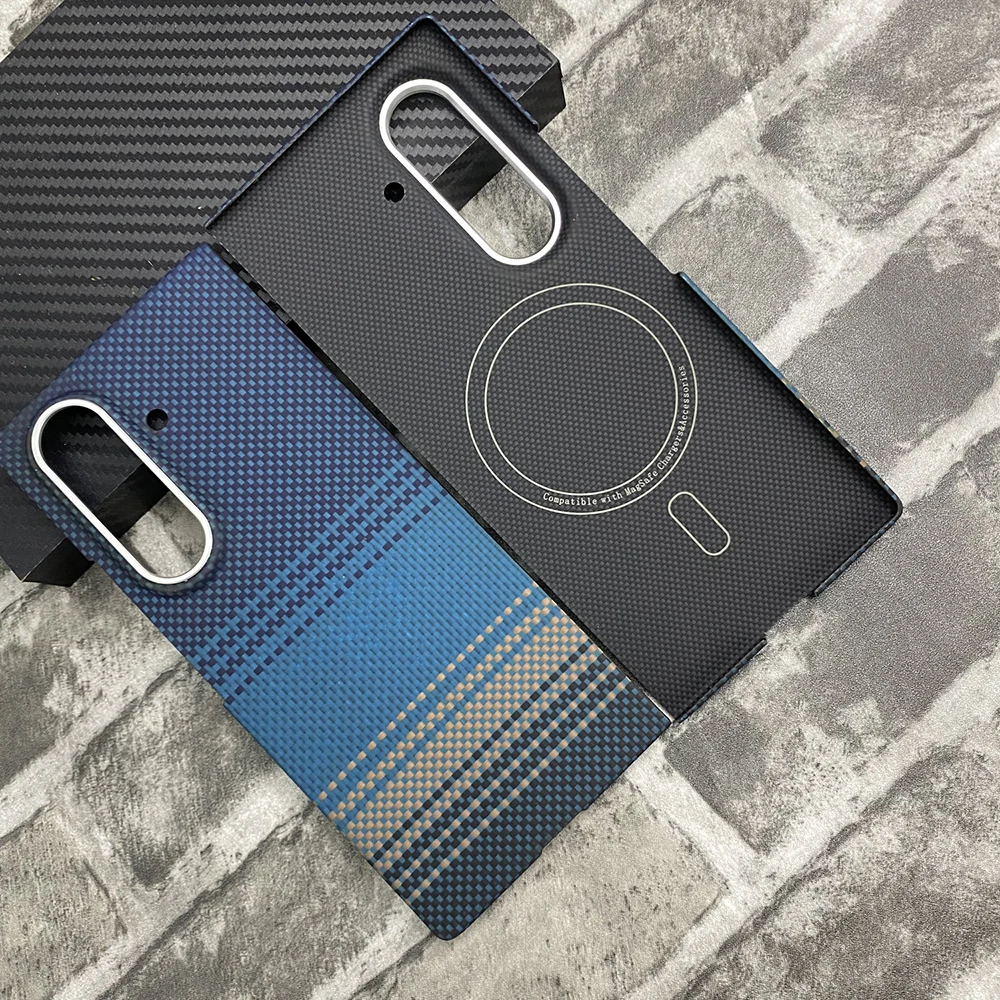 Magnetic Aramid Fiber Phone Case for Samsung Galaxy Z Fold 7 Fold7 Magsafe Real Carbon Fiber Fold Cover for Galaxy Fold 7 Case
Magnetic Aramid Fiber Phone Case for Samsung Galaxy Z Fold 7 Fold7 Magsafe Real Carbon Fiber Fold Cover for Galaxy Fold 7 Case