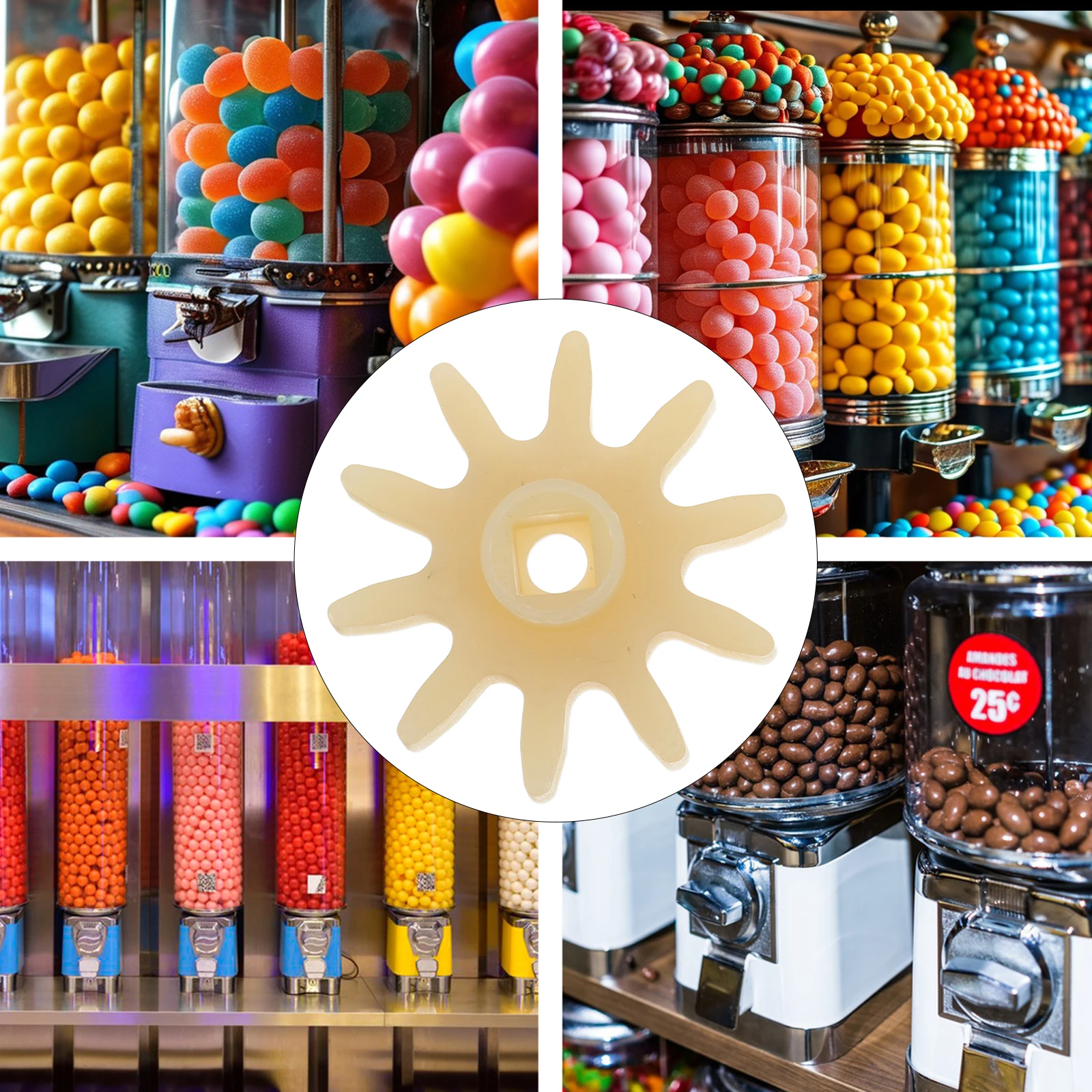 10 Pcs Candy Machine Gears Dispenser Rotating Internal Mechanism Bubble Gum Repair Parts Spare Replacement
10 Pcs Candy Machine Gears Dispenser Rotating Internal Mechanism Bubble Gum Repair Parts Spare Replacement