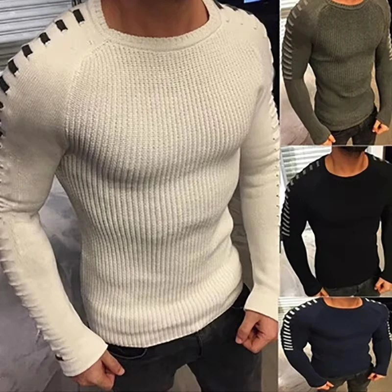 Sweater Autumn And Winter Men's Slim-Fit Long Sleeve Crew Neck Knitted Top Men's Clothing
Sweater Autumn And Winter Men's Slim-Fit Long Sleeve Crew Neck Knitted Top Men's Clothing