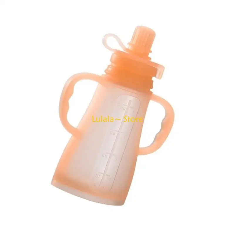 Y4QA Portable Silicone Baby Bottle 120ML Large Capacity Enjoy Easy Feeding
Y4QA Portable Silicone Baby Bottle 120ML Large Capacity Enjoy Easy Feeding